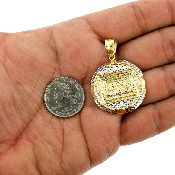 Real 10K Yellow Gold Large Last Supper Pendant - Picture 2 of 11